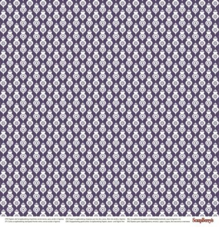 Papier do scrapbookingu dwustronny 30,5 x 30,5 cm ELEGANTLY FESTIVE ScrapBerry`s